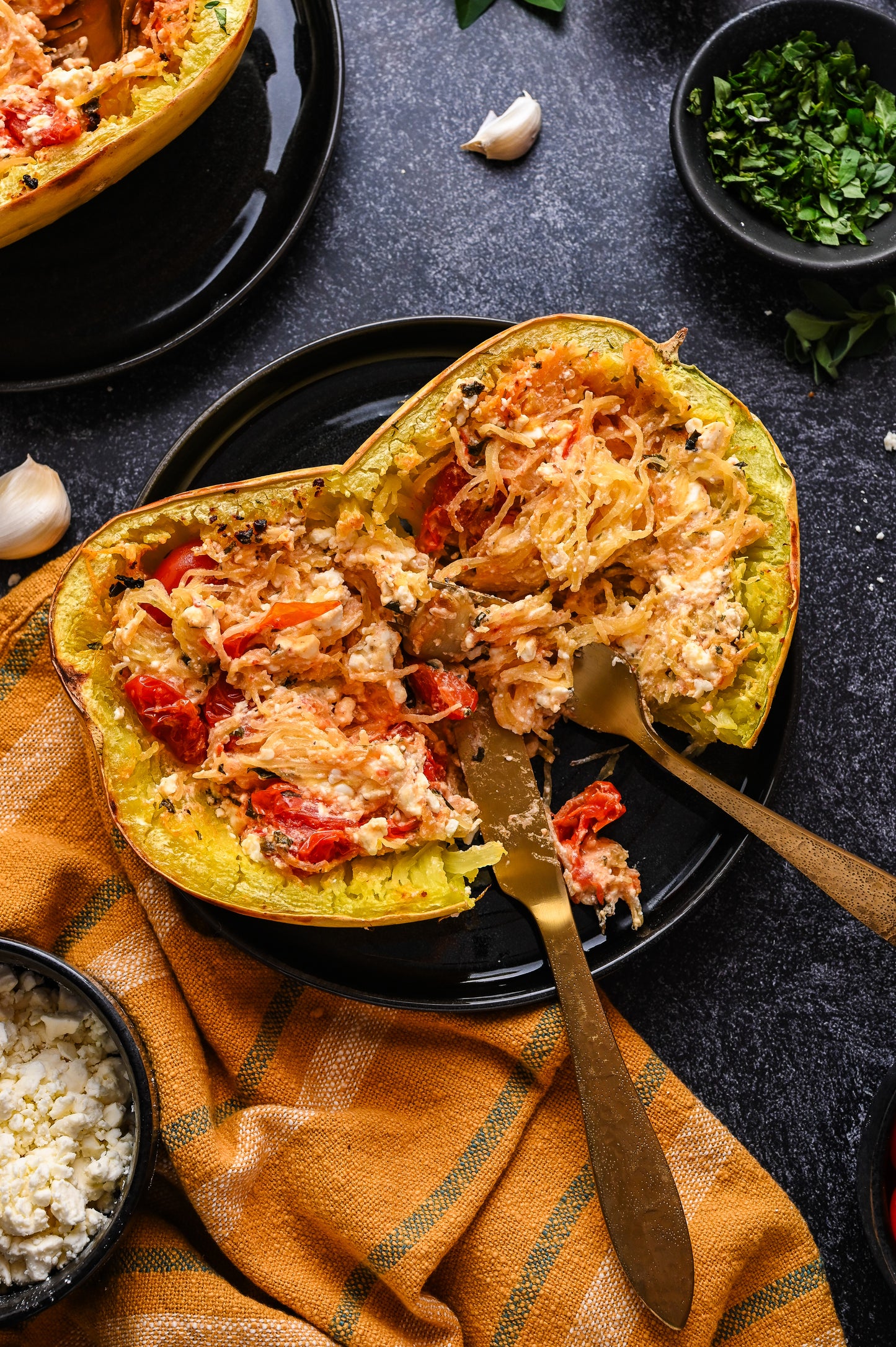 Baked Feta Spaghetti Squash