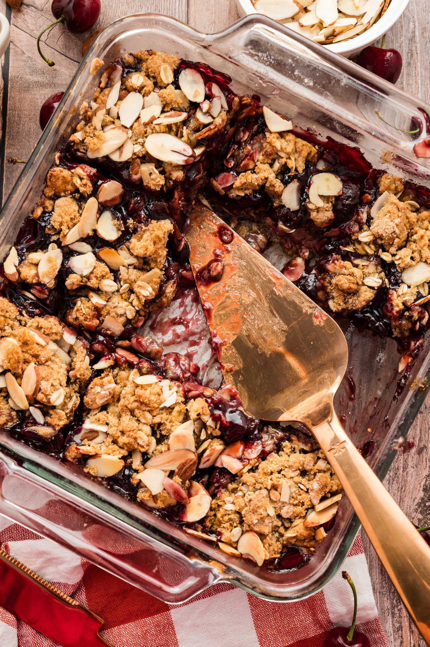 Cherry Almond Oat Crumble