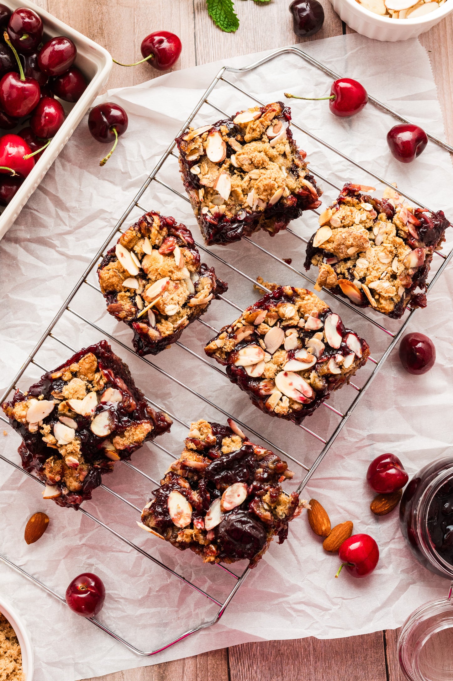 Cherry Almond Oat Crumble