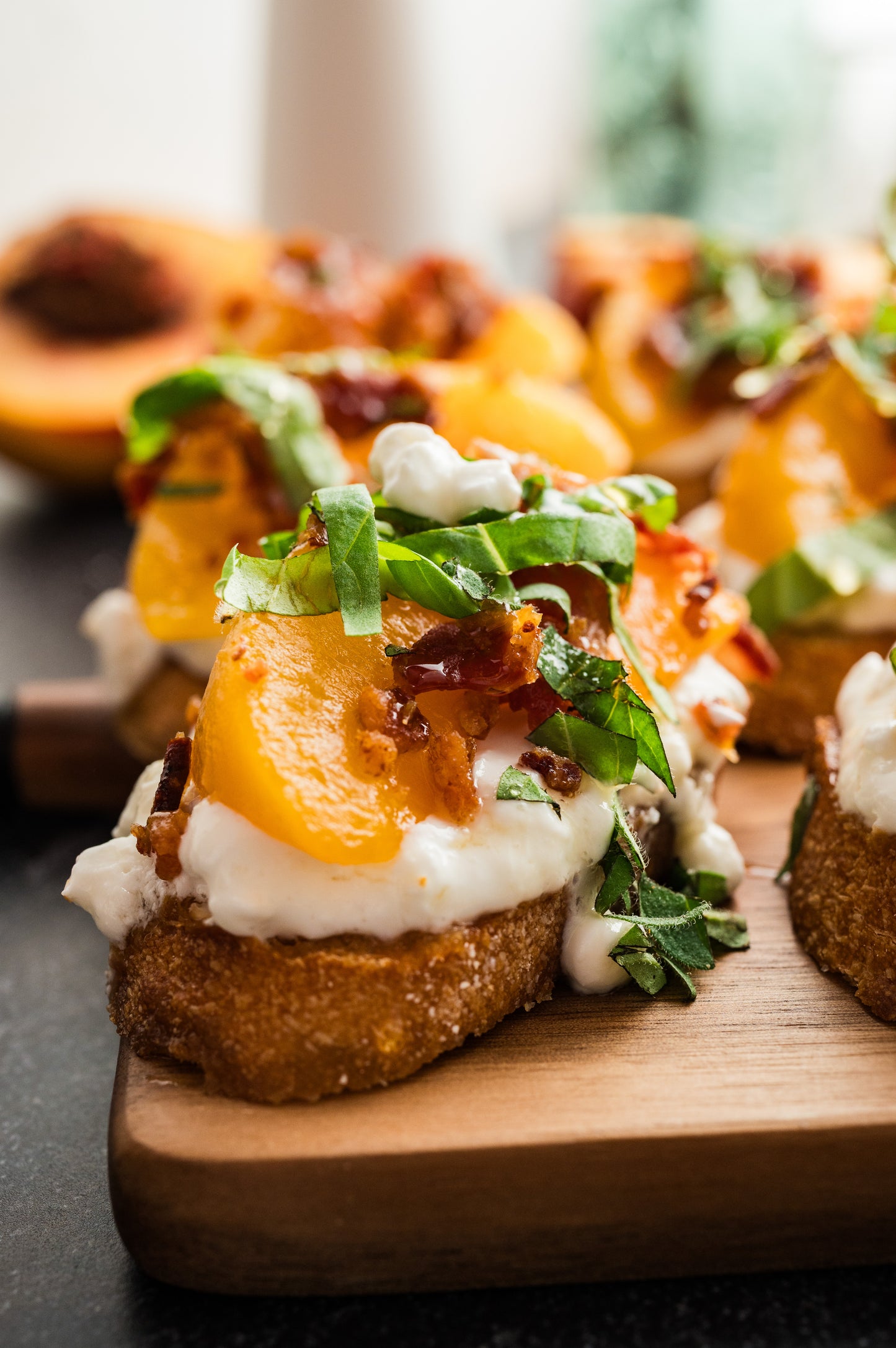 Peach Crostini