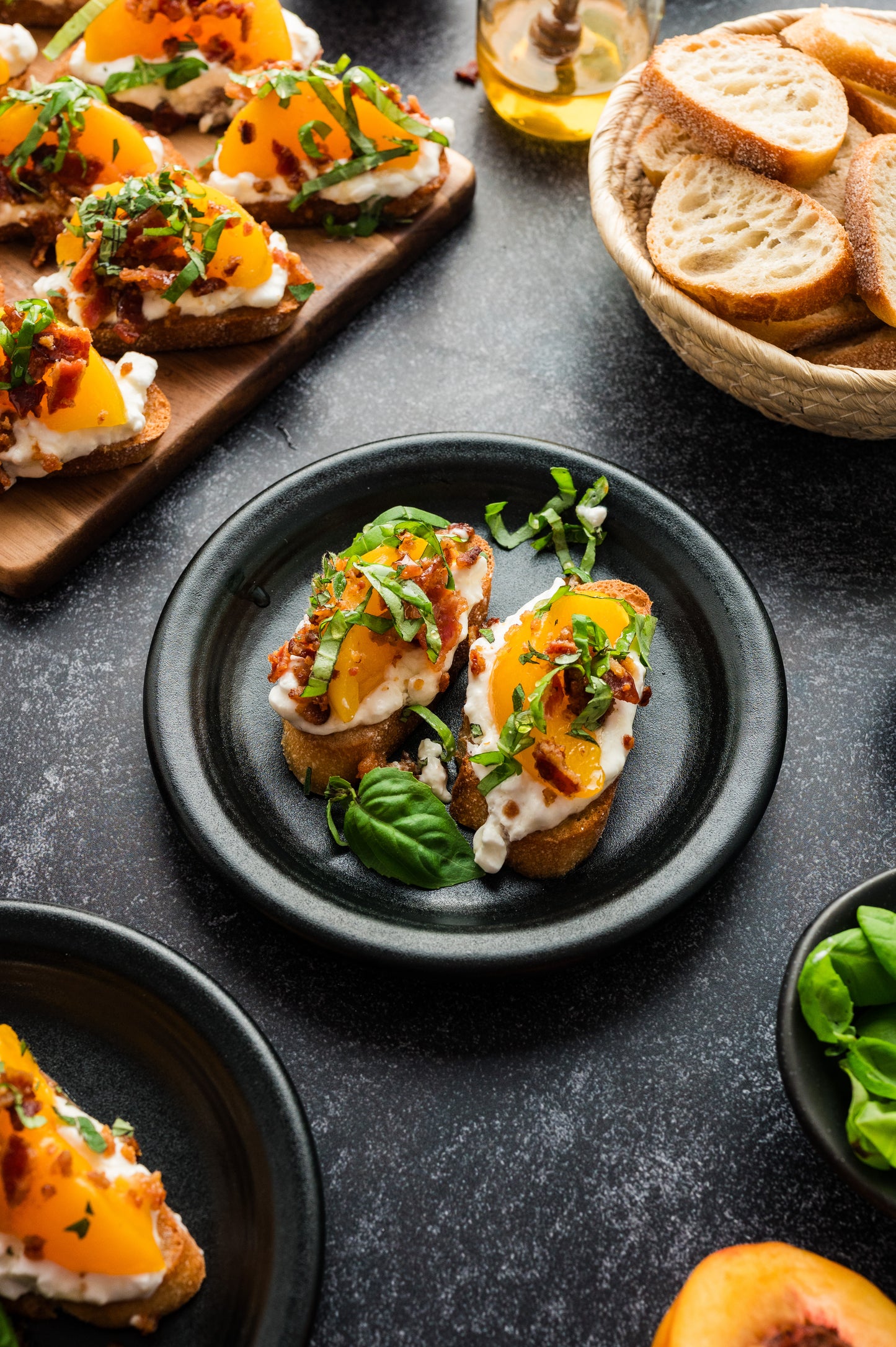 Peach Crostini