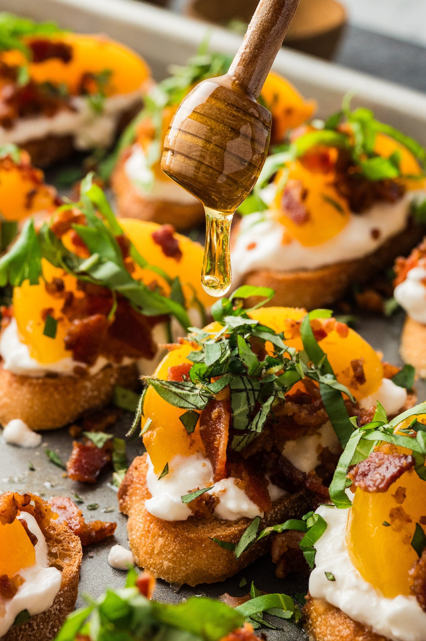 Peach Crostini