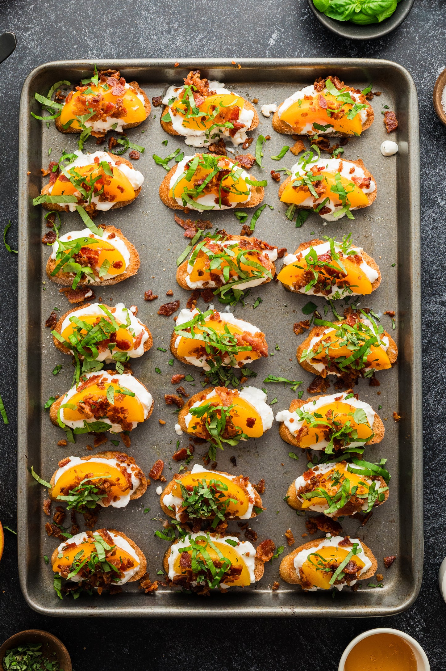 Peach Crostini