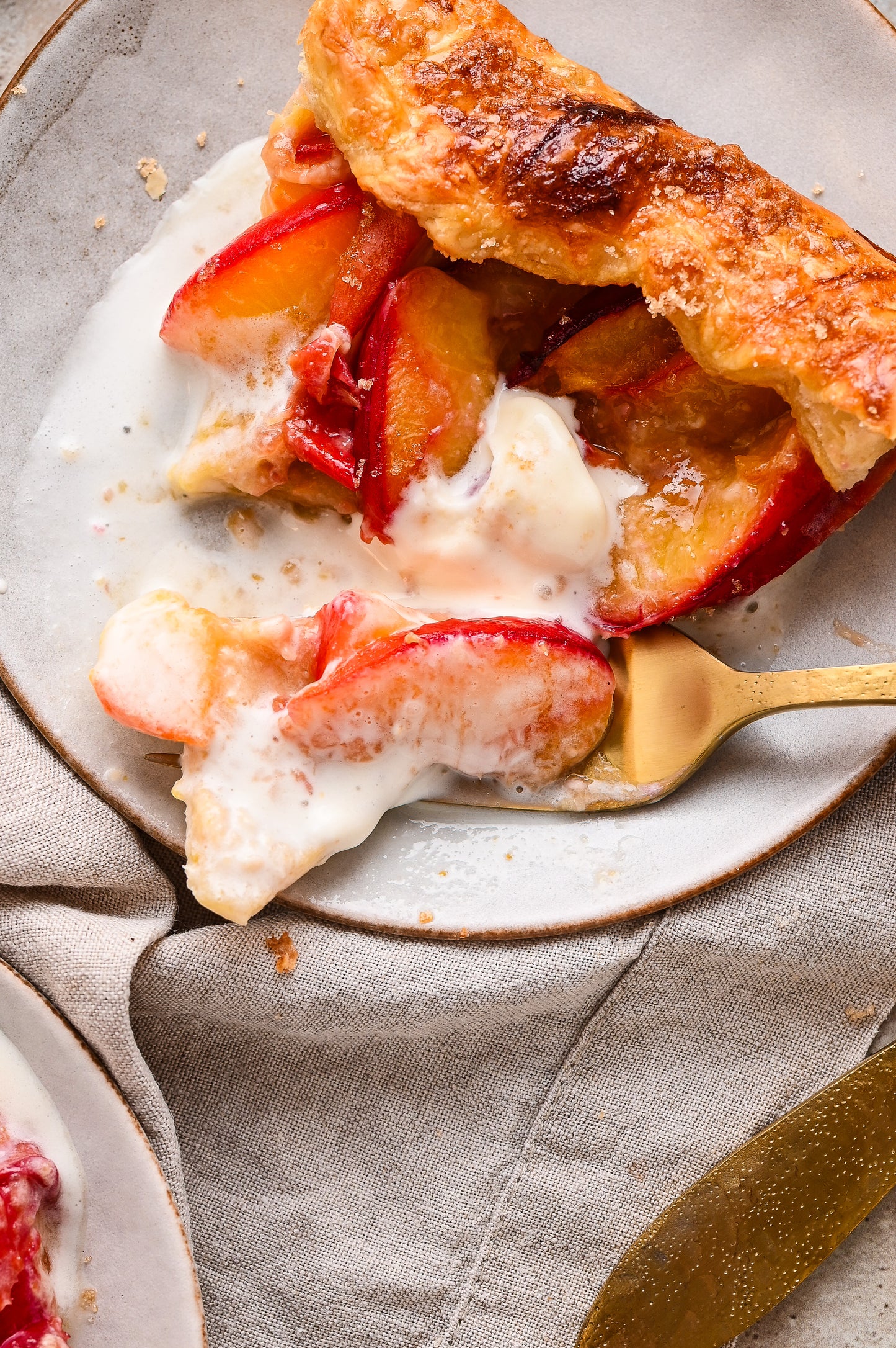 Puff Pastry Peach Galette