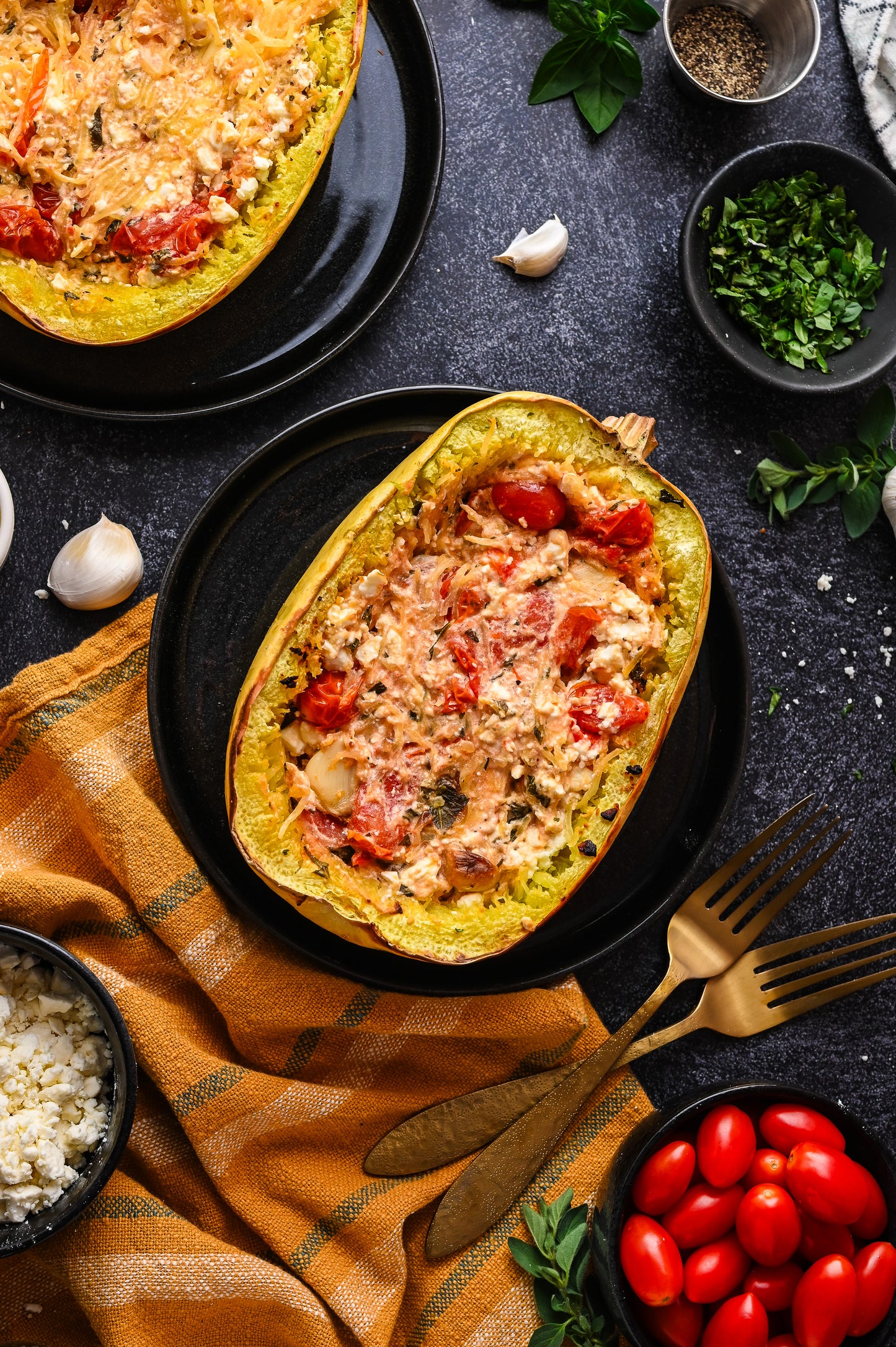 Baked Feta Spaghetti Squash