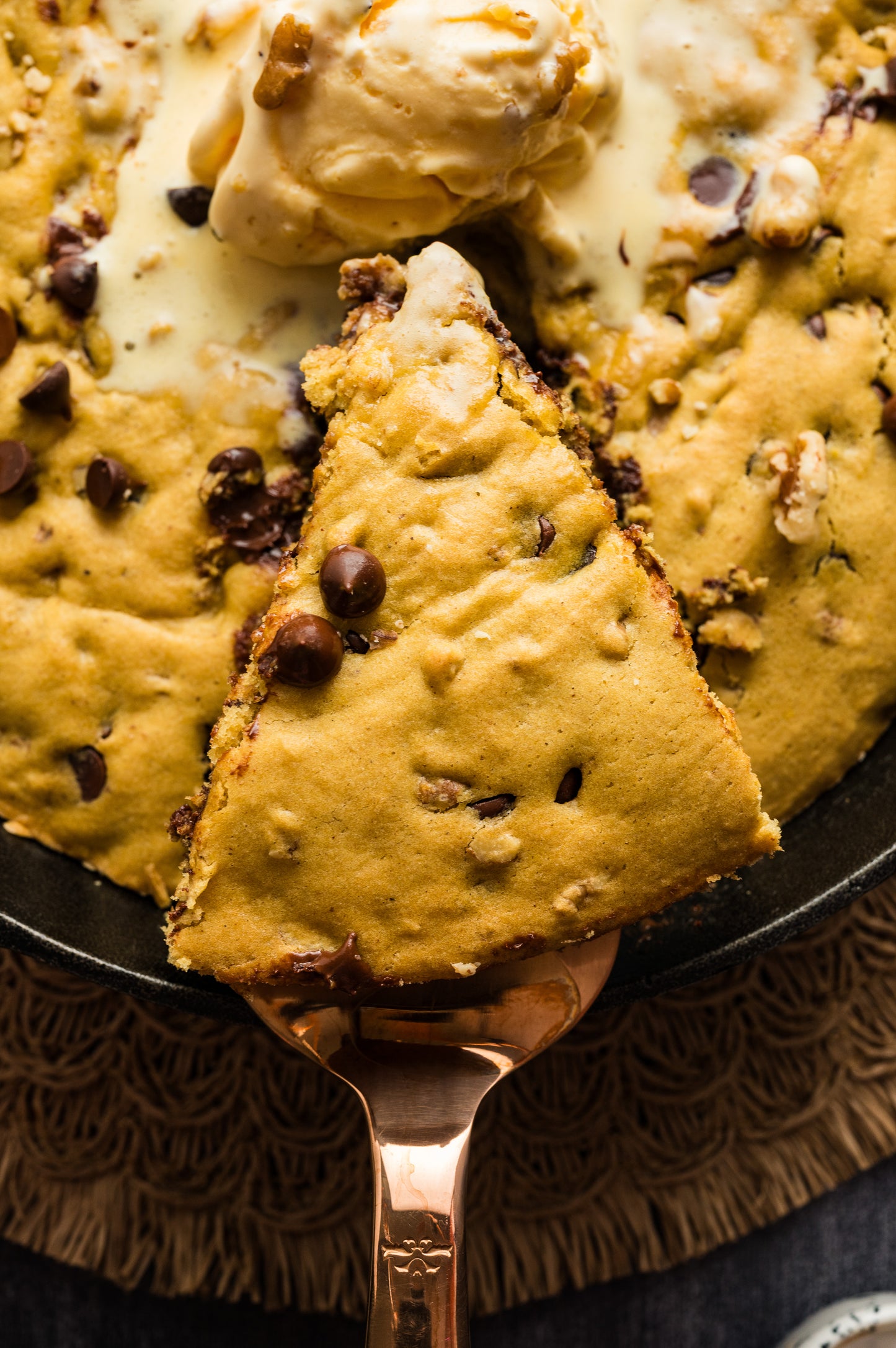 Cast Iron Chocolate Chip Cookie