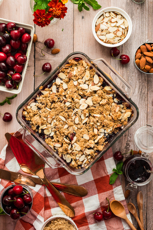 Cherry Almond Oat Crumble