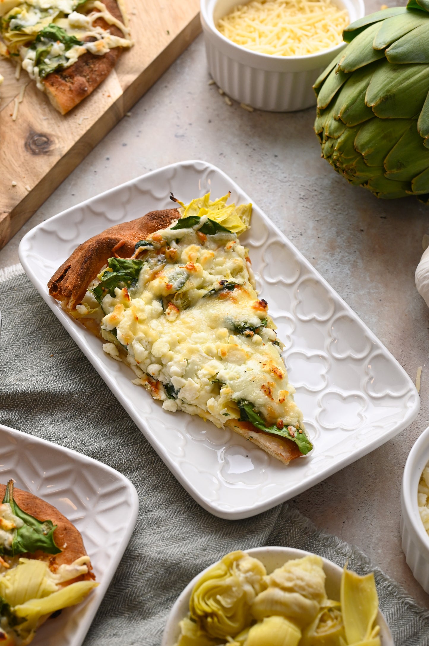 Spinach Artichoke Flatbread