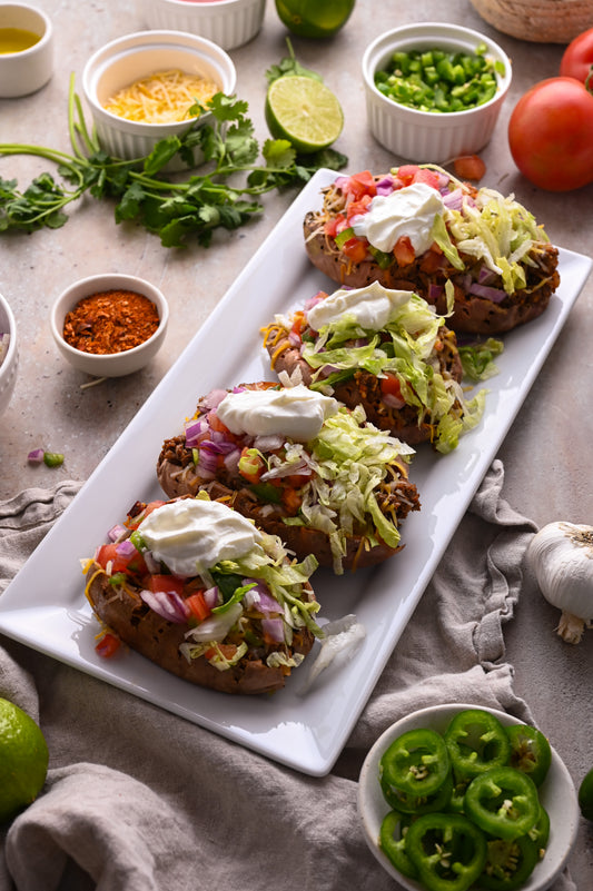 Taco-Stuffed Sweet Potatoes