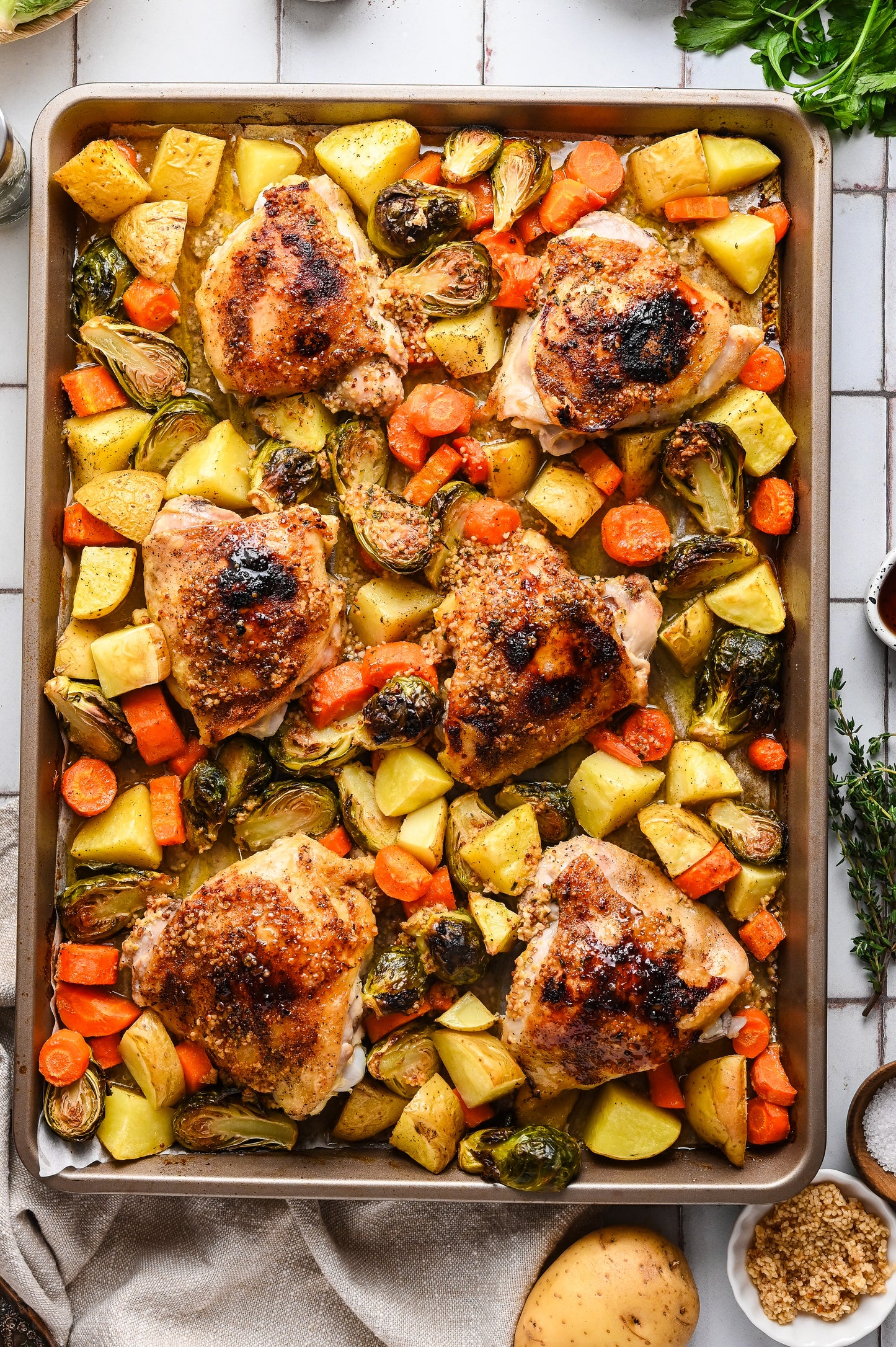 Maple Dijon Sheet Pan Chicken