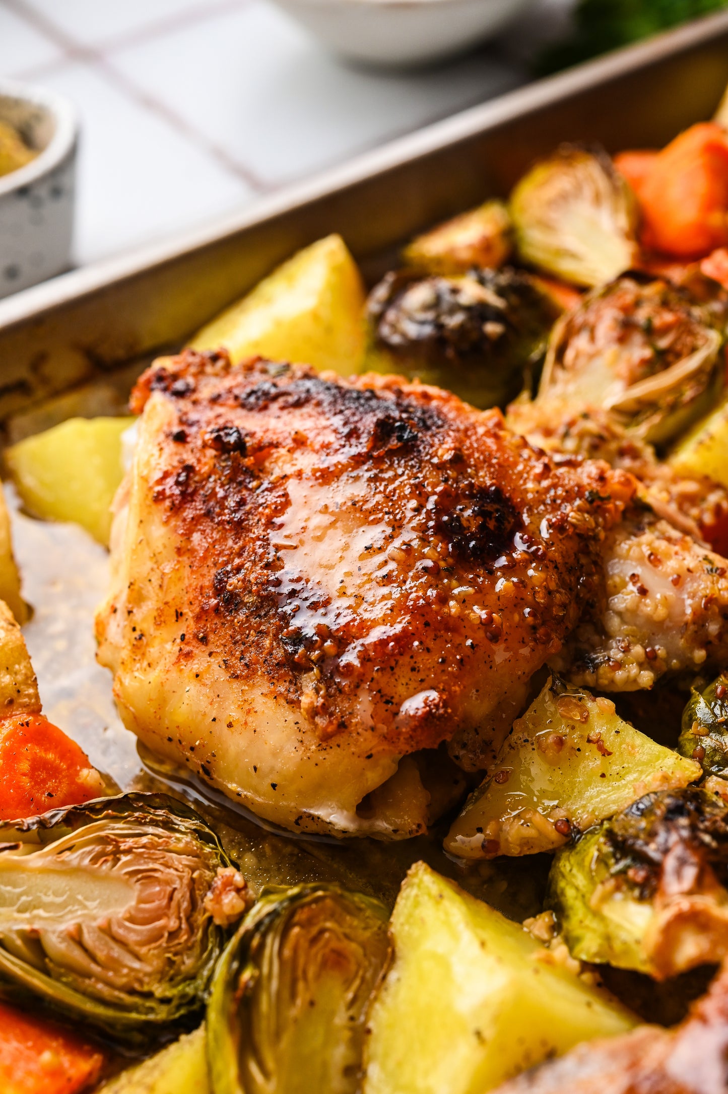 Maple Dijon Sheet Pan Chicken
