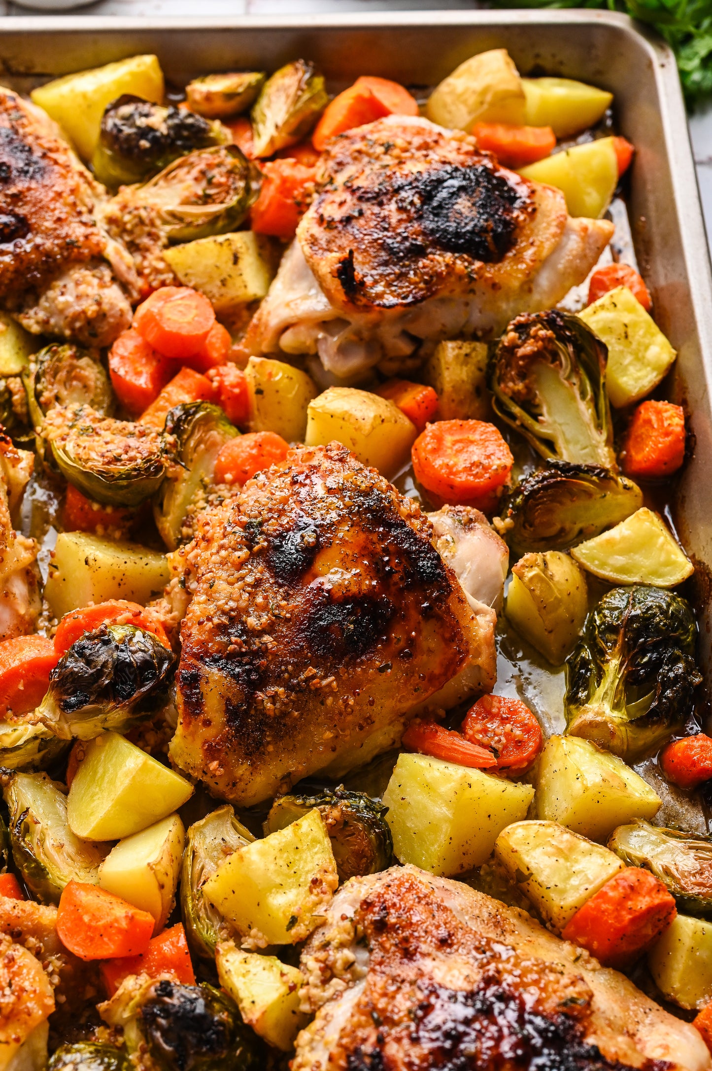 Maple Dijon Sheet Pan Chicken