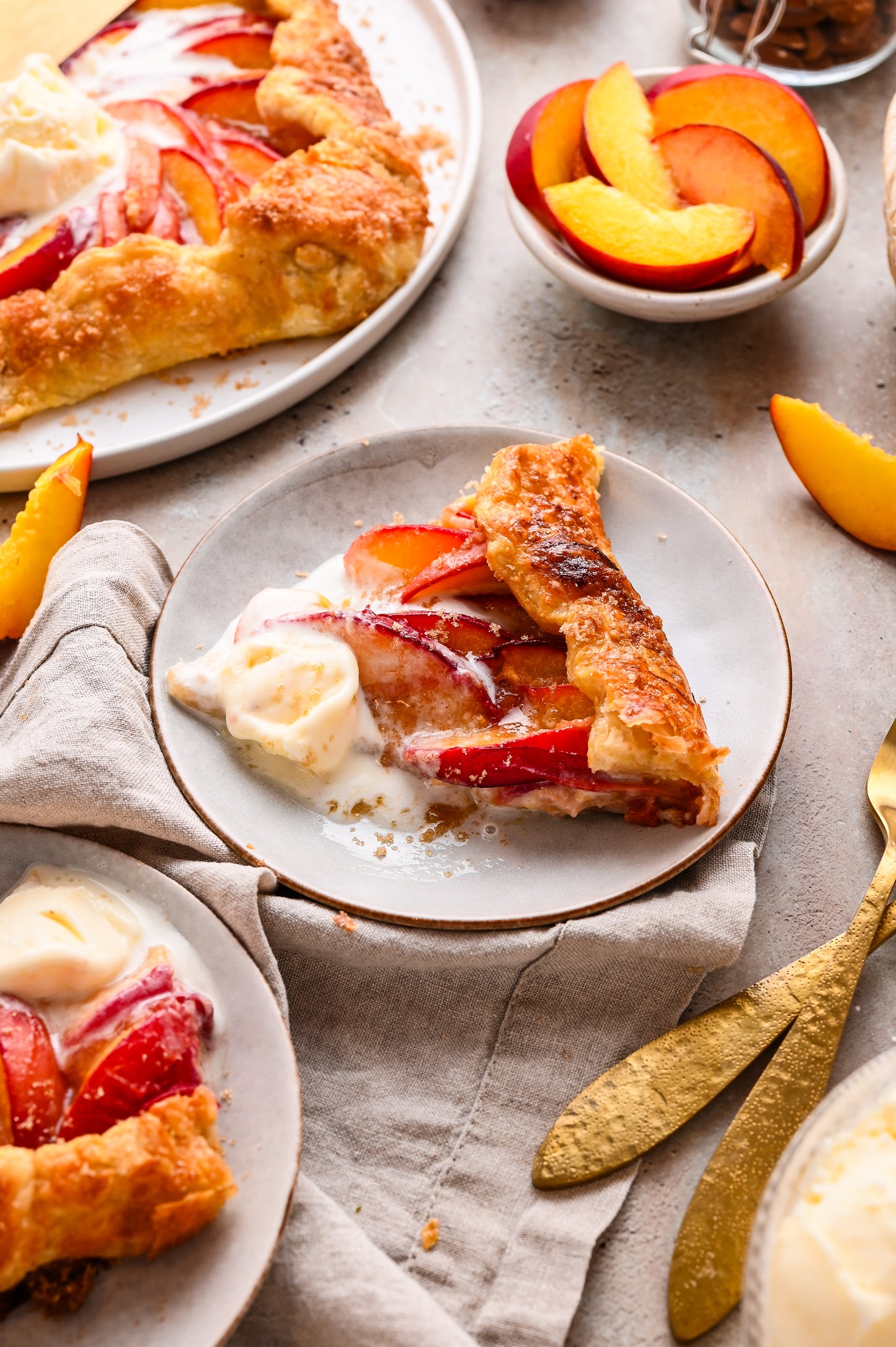 Puff Pastry Peach Galette