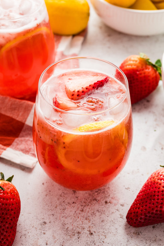 Sparkling Strawberry Lemonade