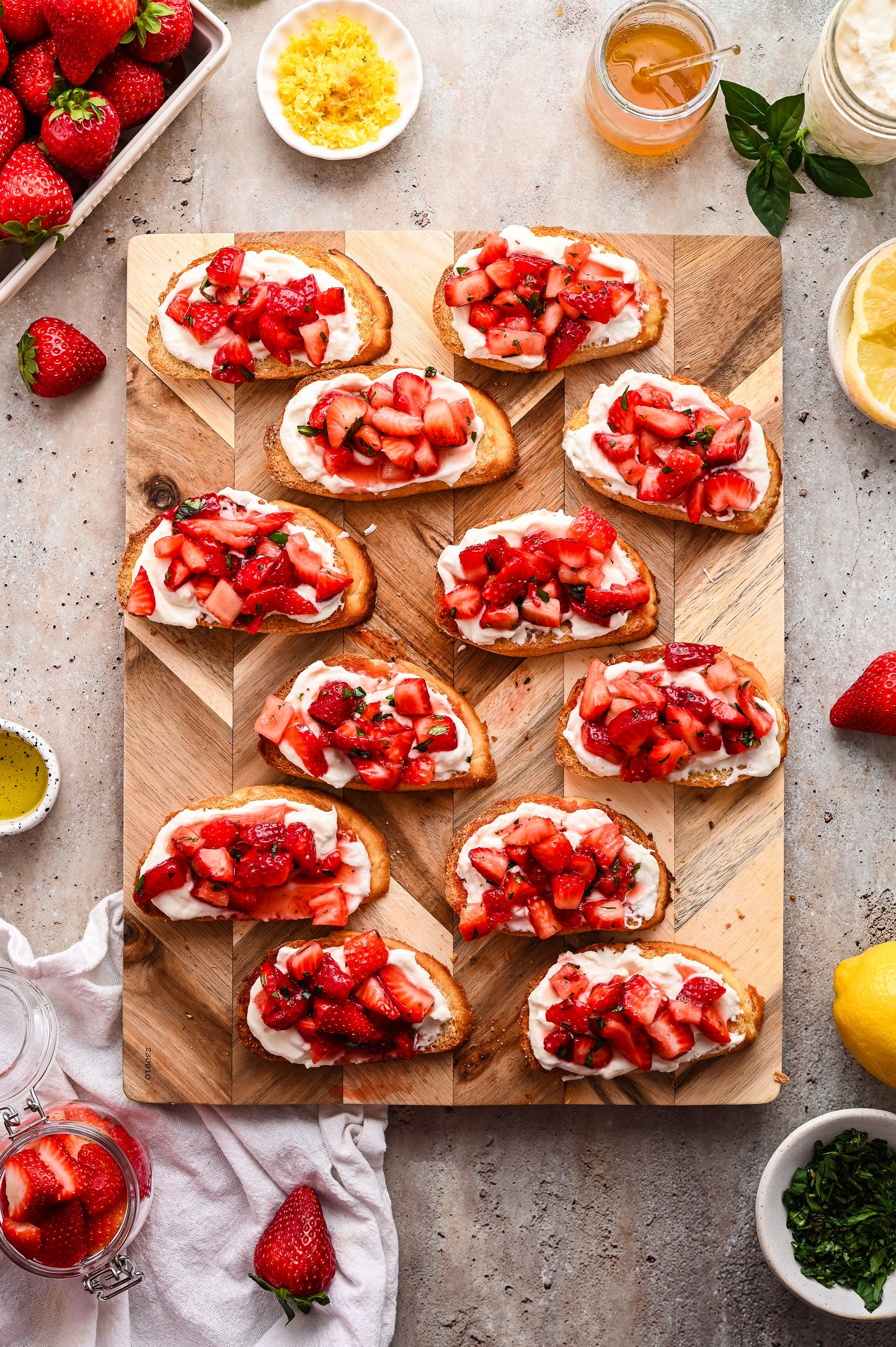 Strawberry Ricotta Bruschetta