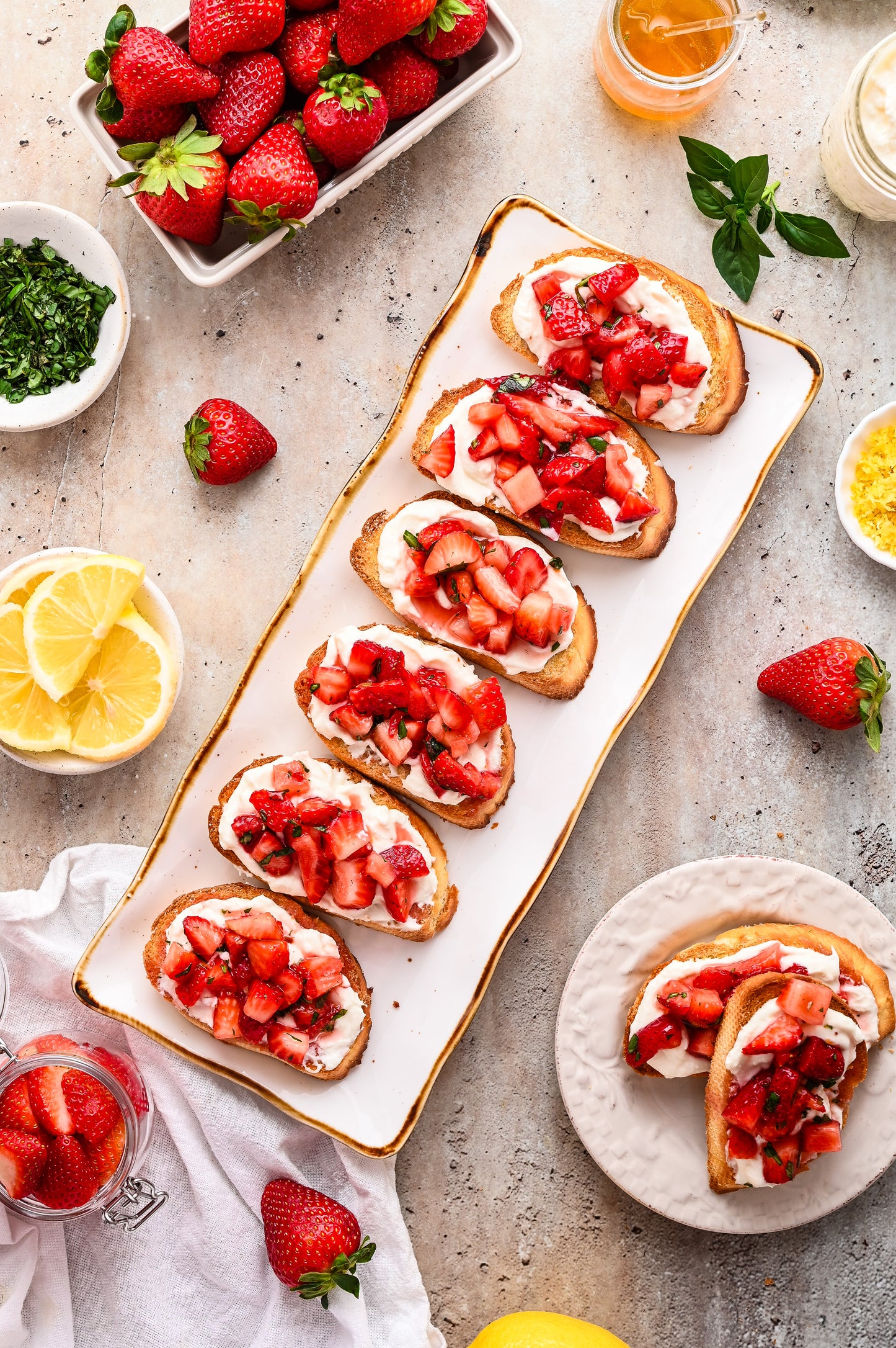 Strawberry Ricotta Bruschetta