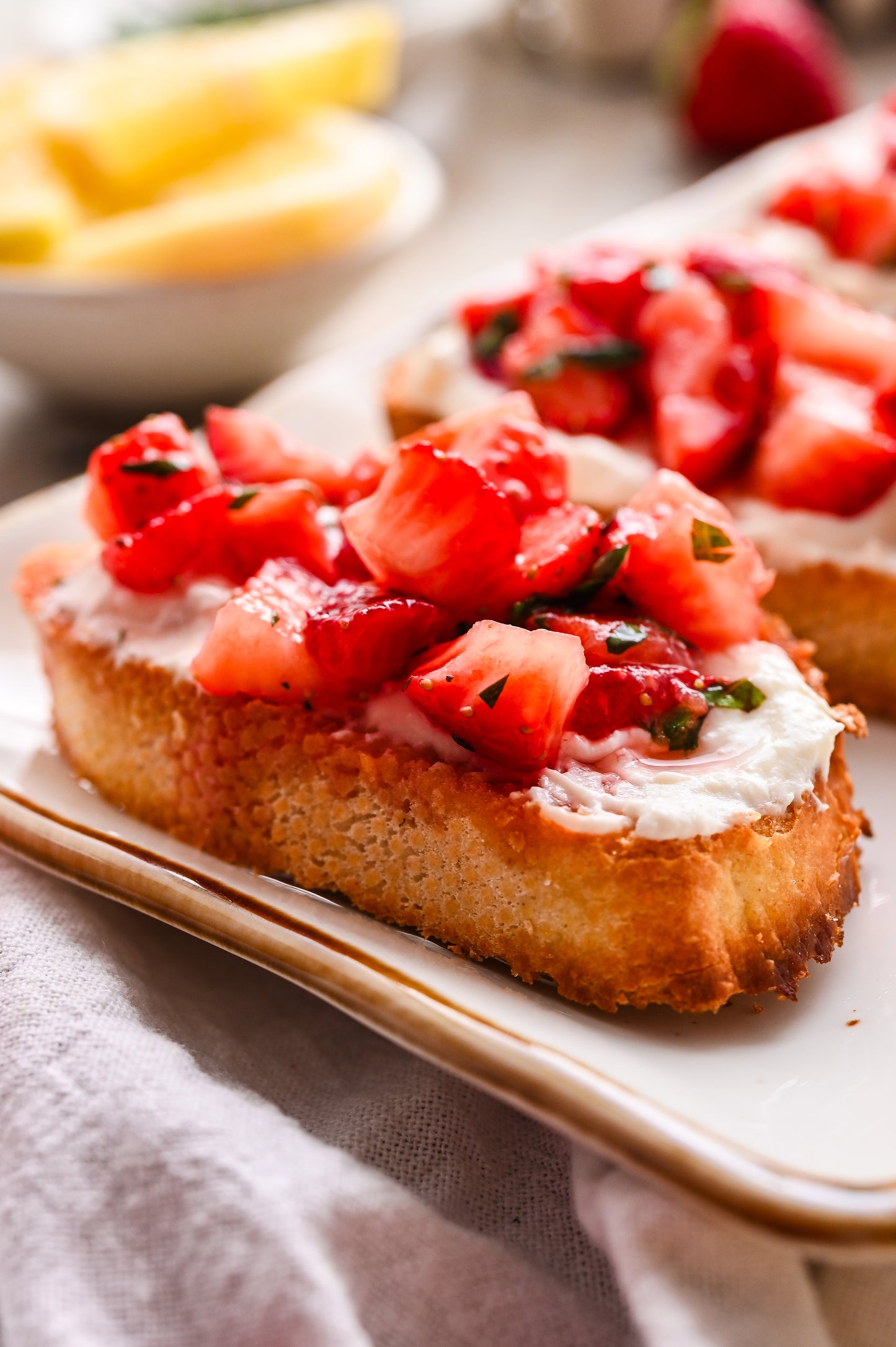 Strawberry Ricotta Bruschetta