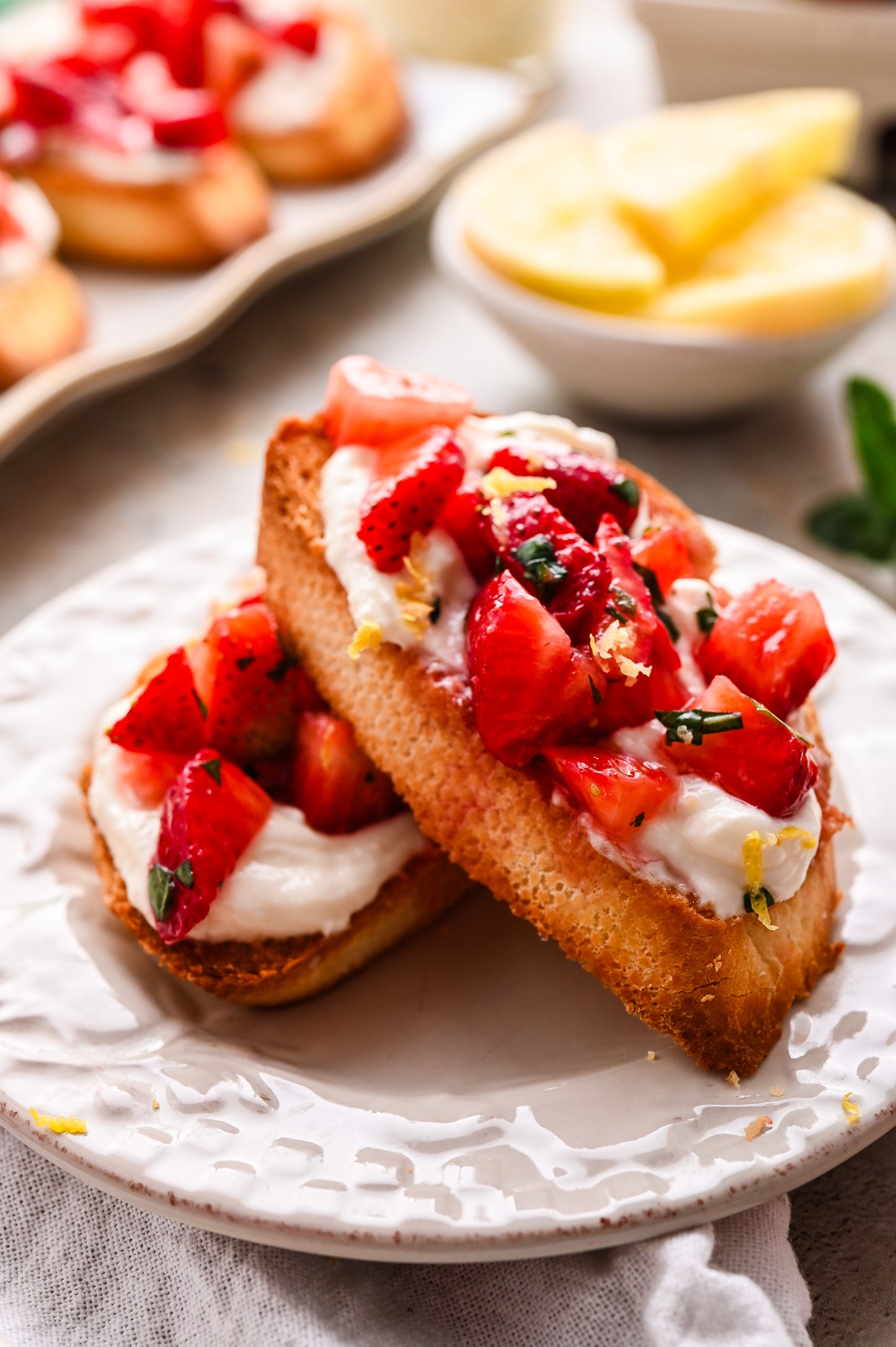 Strawberry Ricotta Bruschetta