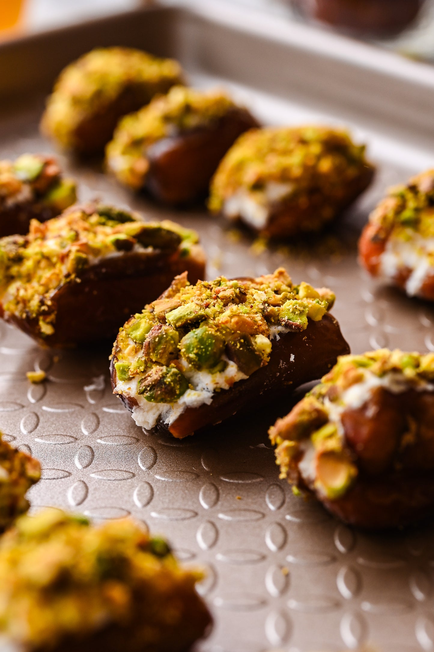Stuffed Dates with Goat Cheese and Pistachios