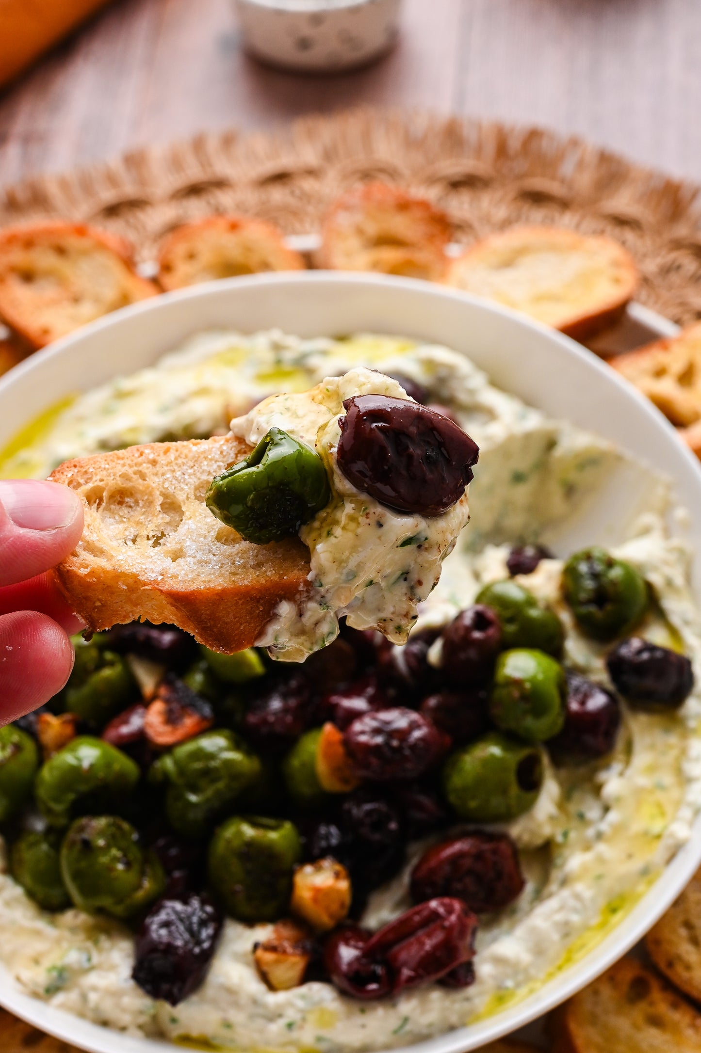 Whipped Feta and Roasted Olives